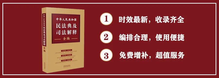 中華人民共和國民法典及司法解釋全編